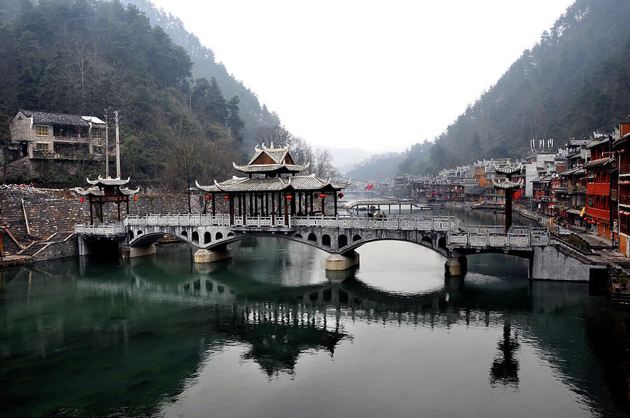 Wind Bridge Of  Fenghuang Ancient Town #1 Photograph by Melindachan