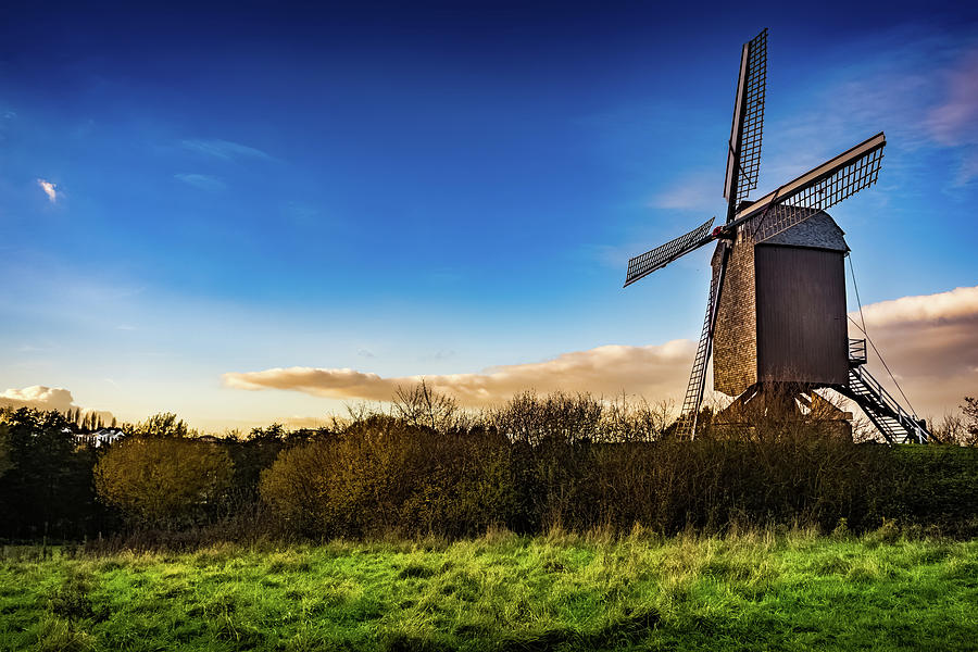 Windmill of Woluwe-Saint-Lambert, Brussels, Belgium Photograph by ...