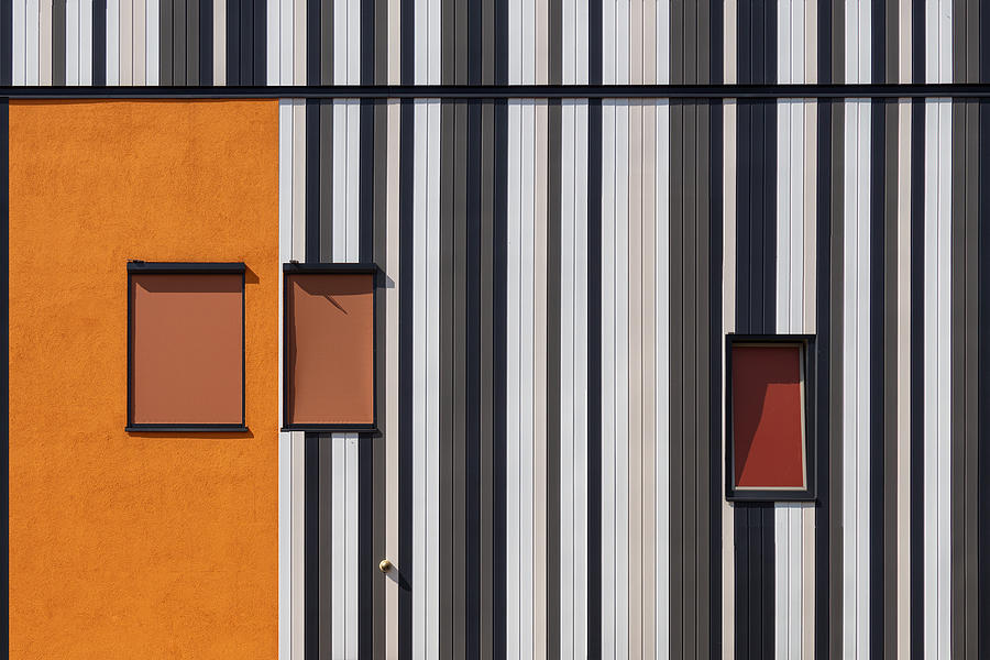 Abstract Photograph - Window Screens #1 by Theo Luycx
