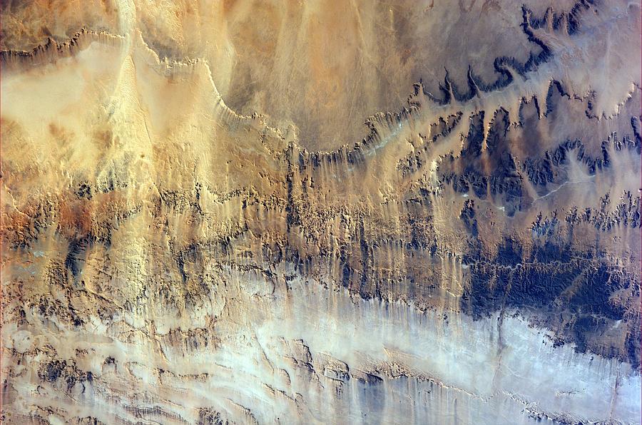 Windswept Valleys in Northern Africa #1 Painting by Celestial Images