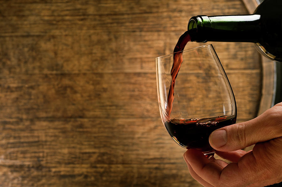 Wine Pour In Cellar Photograph by Markswallow Wine Pour In Cellar Photograph by Markswallow