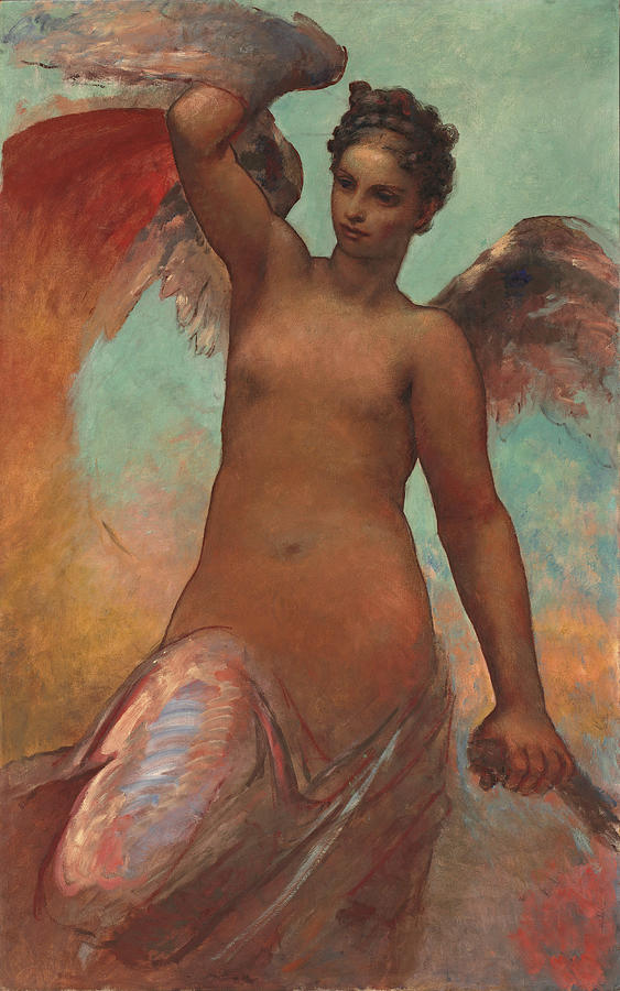 Winged Fortune #2 Painting by William Morris Hunt