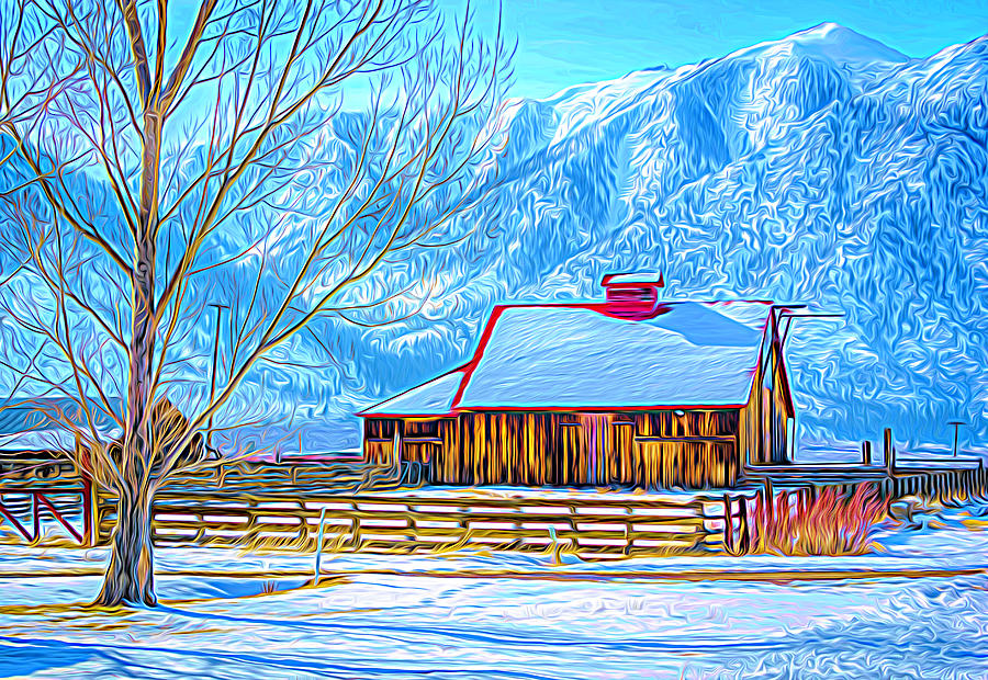 Winter Barn #2 Photograph by Steph Gabler