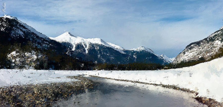 Winter Creek #1 Photograph by Alexander Fedin