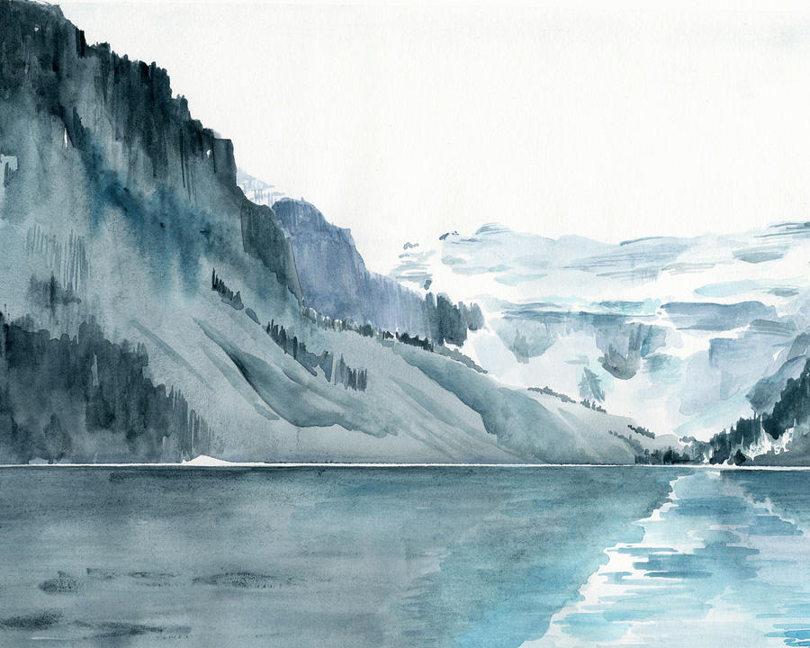 Landscape Painting - Winter Fjords I #1 by Jennifer Paxton Parker