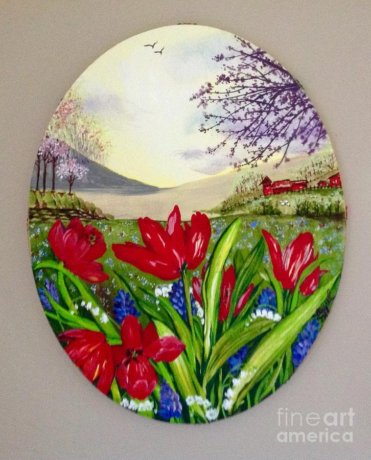 Spring Painting - Spring for Johana by Laurel Adams