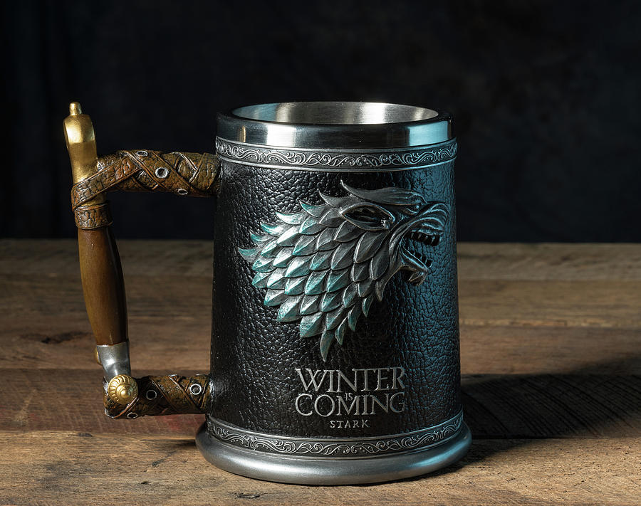Winter is Coming tankard from Game of Thrones series #1 Photograph by Steven Heap