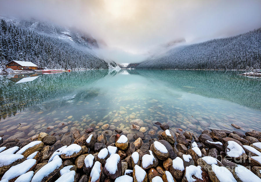 Winter Morning at Lake Louise #2 Photograph by Inge Johnsson