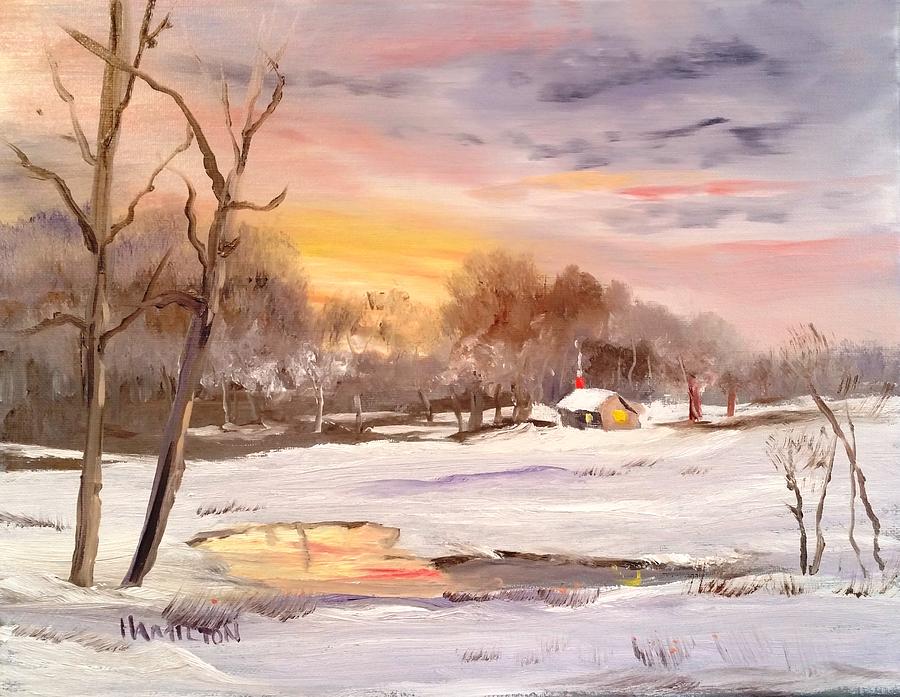 Winter Sunset by Larry Hamilton Winter Sunset by Larry Hamilton