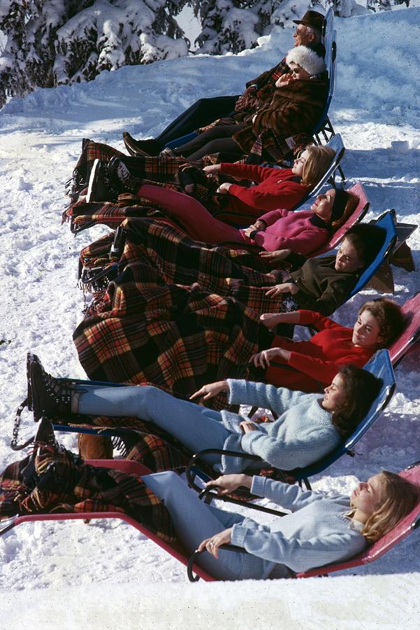 Winter Suntans Photograph by Slim Aarons