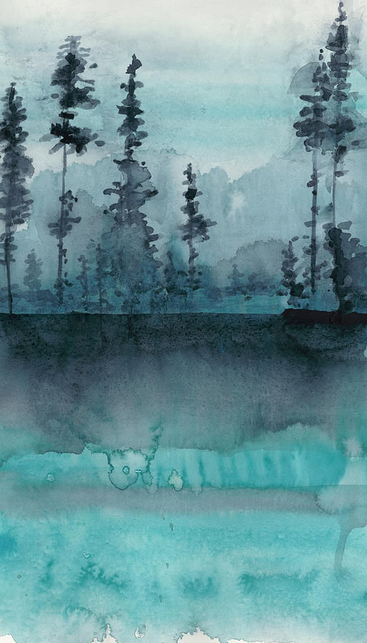 Leaves Painting - Winter Woods II #1 by Chariklia Zarris