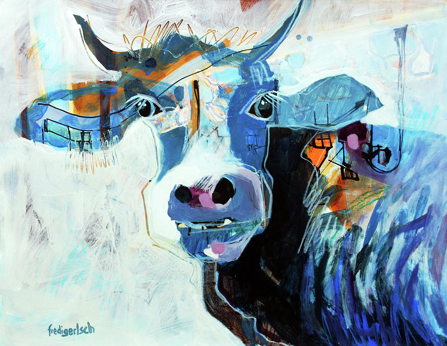 Winterblues #1 Painting by Fredi Gertsch