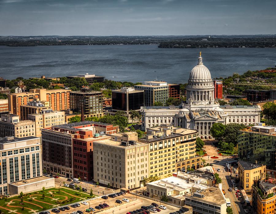 Madison Photograph - Wisconsin State Capitol #1 by Mountain Dreams