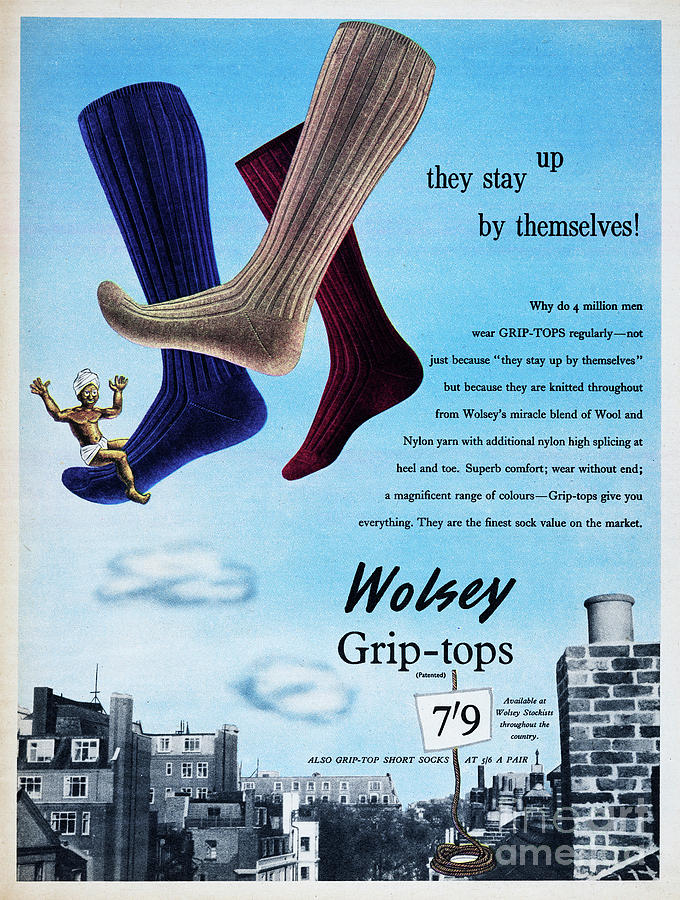 Wolsey Grip-tops #1 Photograph by Picture Post