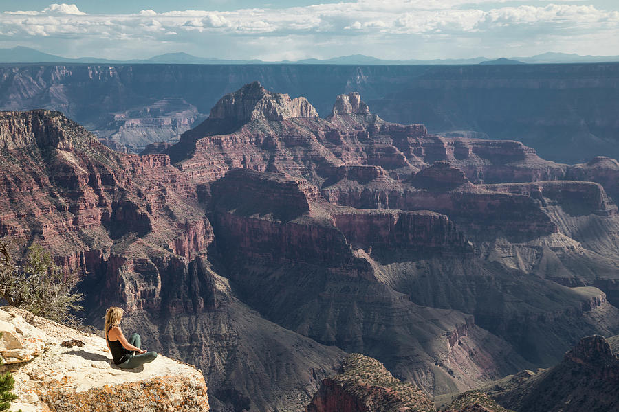 Woman At Grand Canyon #1 Photograph by Michael Just