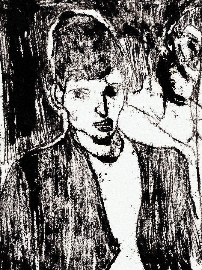 Woman in a Bar #1 Drawing by Edgeworth Johnstone