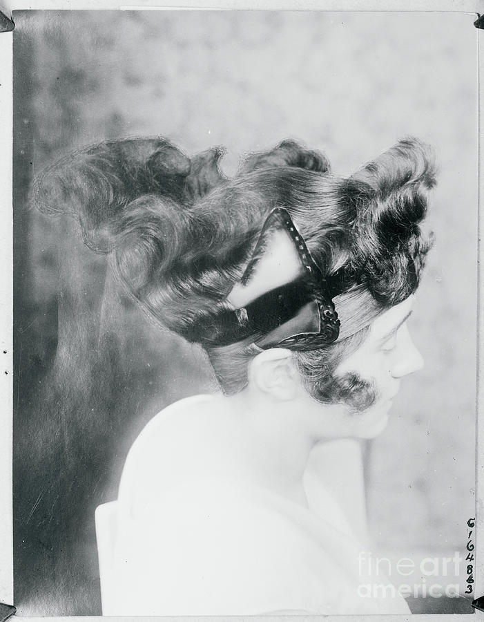 Woman Modeling A Hairstyle #1 Photograph by Bettmann