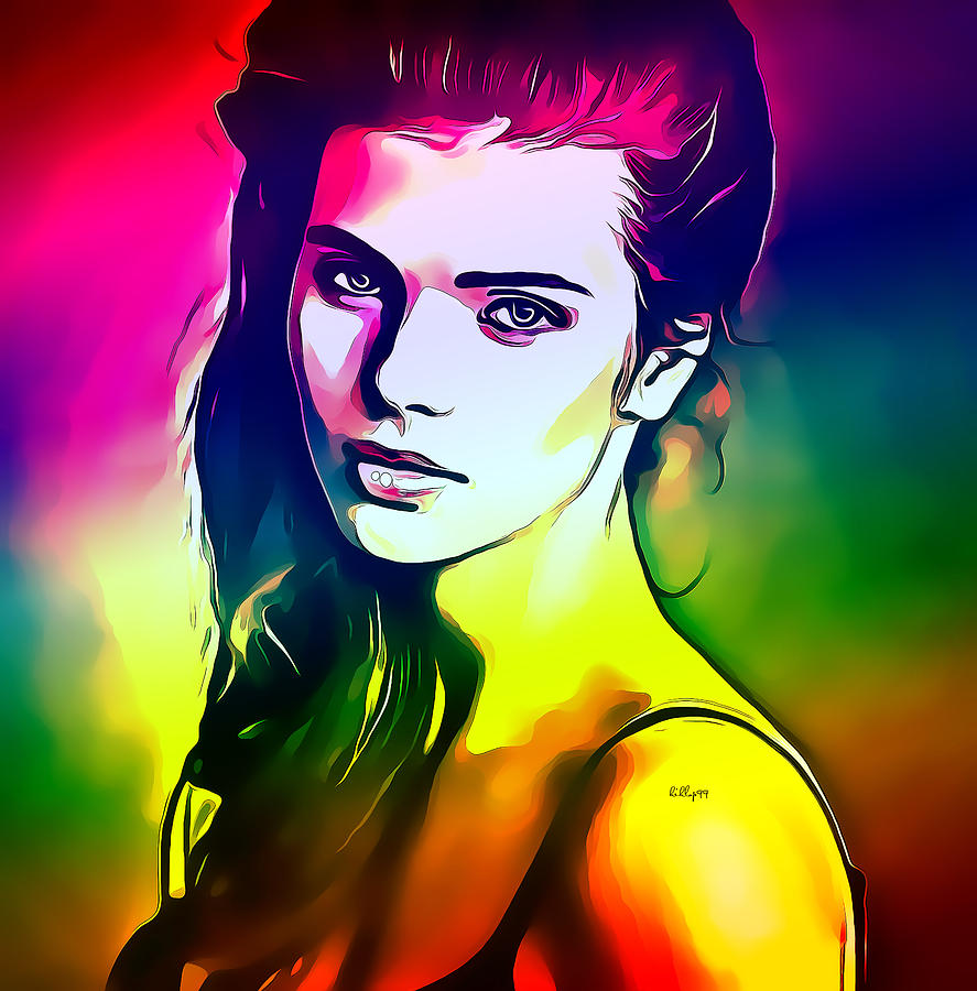 Woman pop art 2 #1 Digital Art by Nenad Vasic - Fine Art America