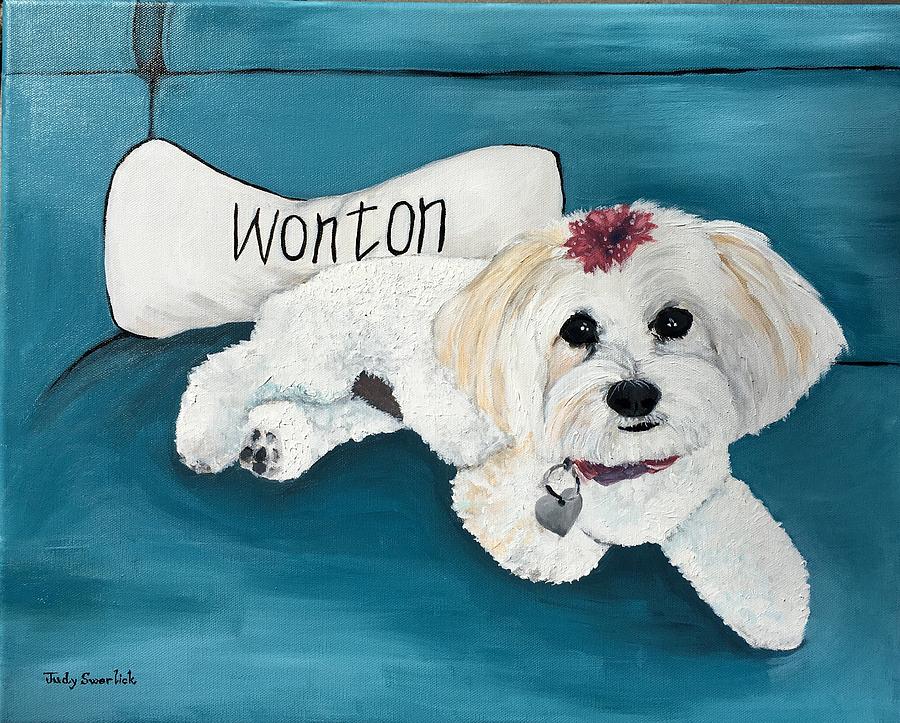 Wonton #1 Painting by Judy Swerlick
