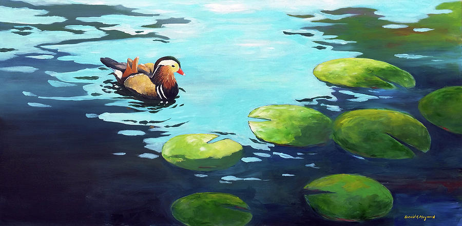 Wood Duck  #1 Painting by David Maynard