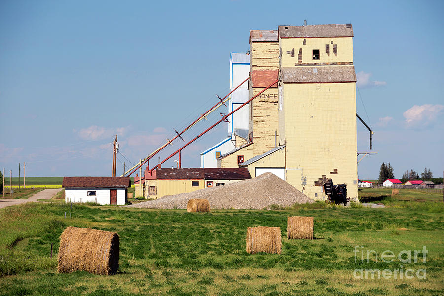 Wood Grain Elevator Alberta Canadian Prairies Photograph by Kevin