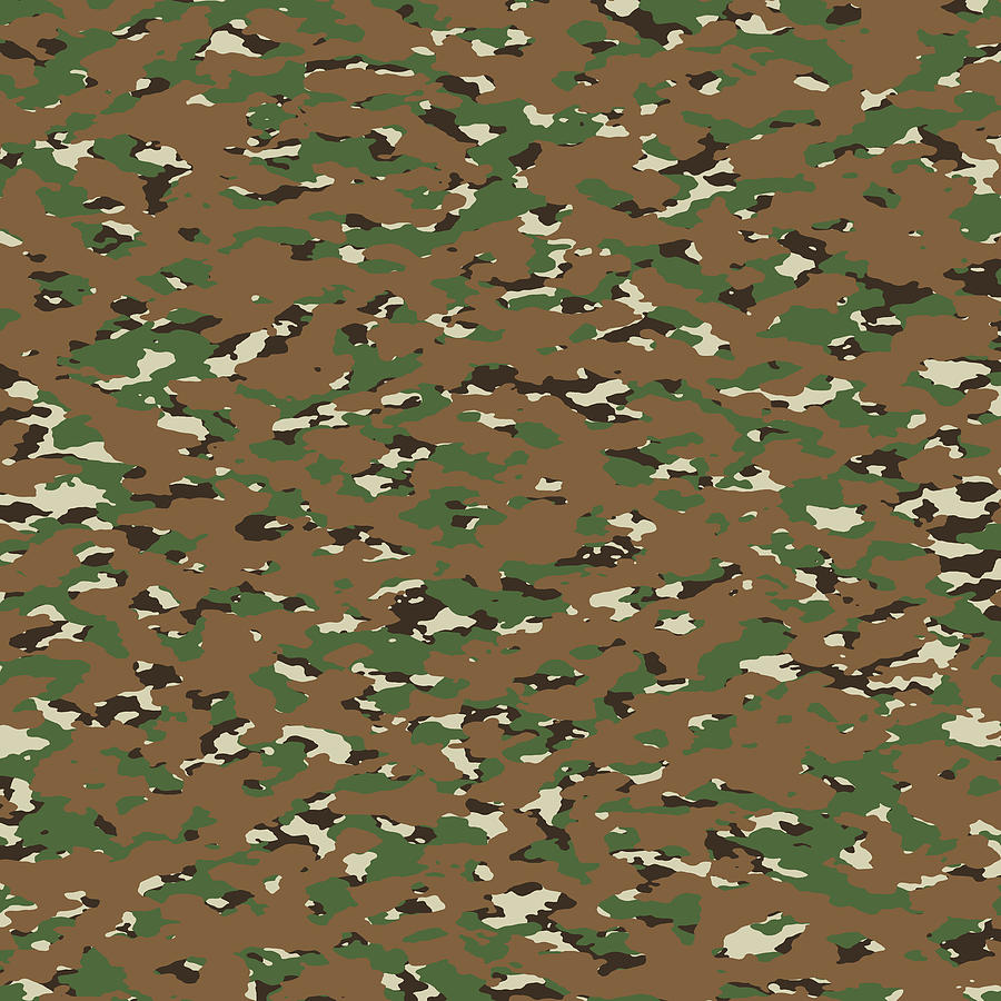 Woodland Camouflage Pattern Digital Art by Jared Davies - Fine Art America
