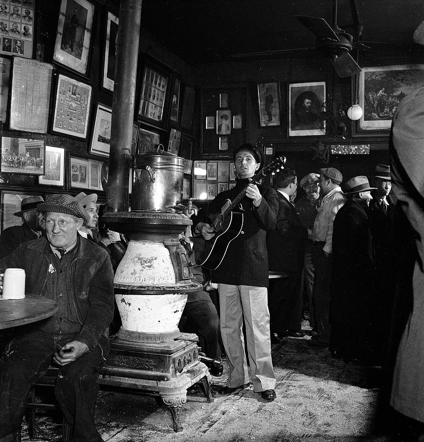 Woody Guthrie At McSorleys Bar #1 Photograph by Eric Schaal