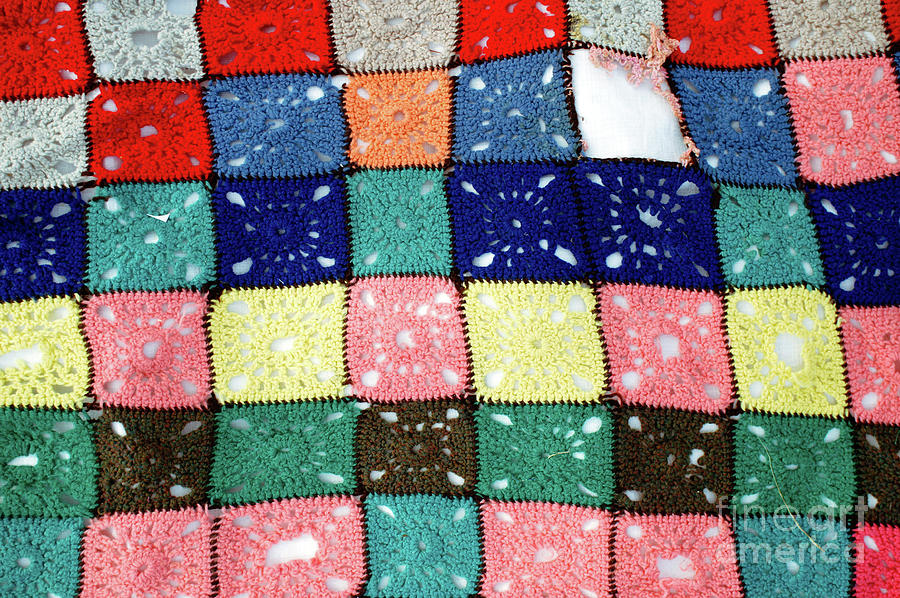 Abstract Photograph - Wool patchwork pattern #1 by Tom Gowanlock