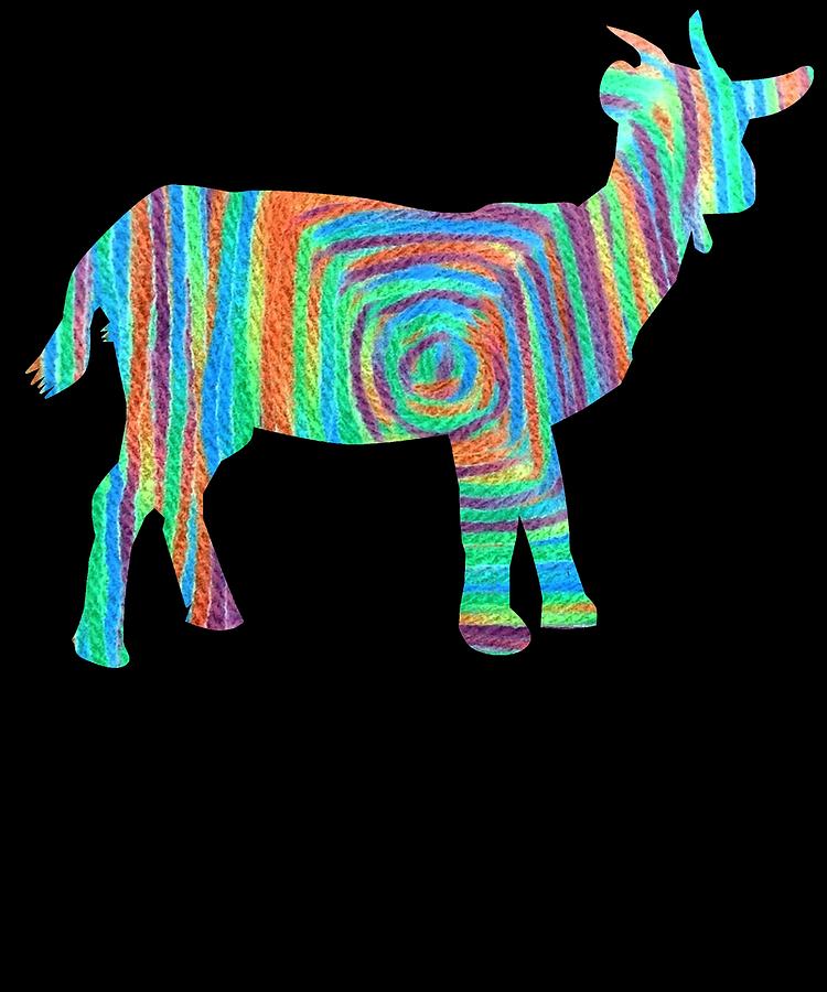 Yarns goat 2 #1 Digital Art by Lin Watchorn