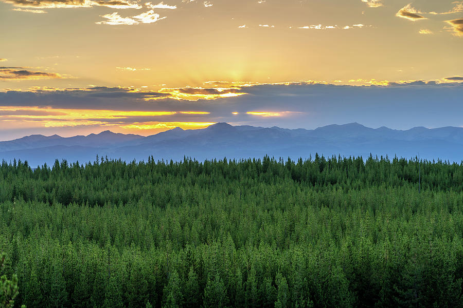 Yellowstone Sunset by Rick Billings Yellowstone Sunset by Rick Billings
