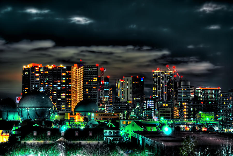Yokohama Night #1 Photograph by Copyright Artem Vorobiev