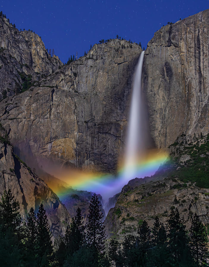 Yosemite Falls Moonbow #1 Photograph by Ning Lin