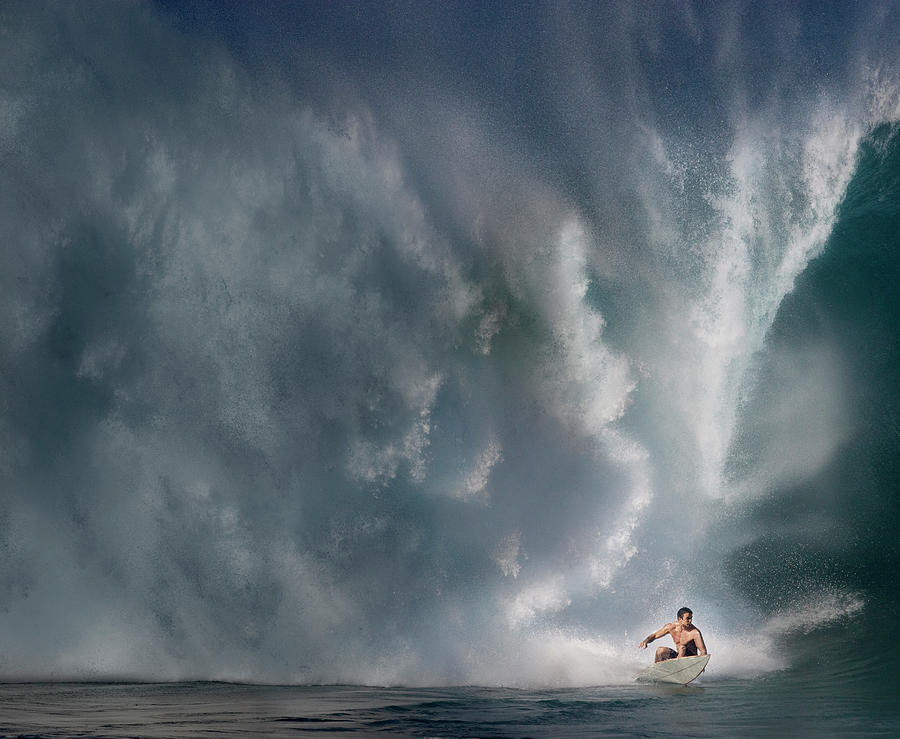 Young Man Surfing On Wave #1 Photograph by Ed Freeman