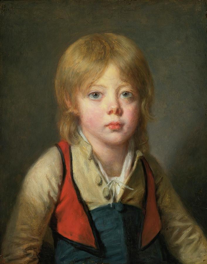 Portrait Painting - Young Peasant Boy by Jean-baptiste Greuze
