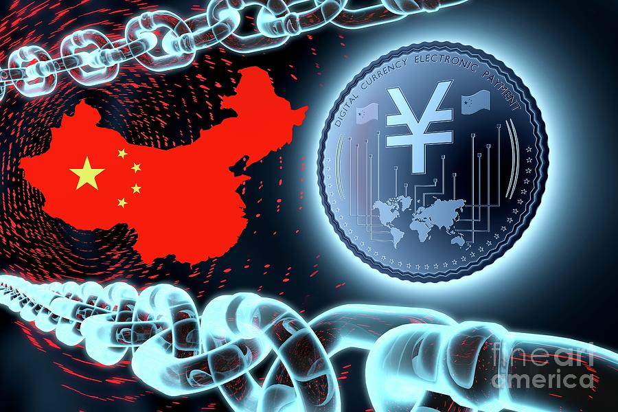 Yuan Dcep Digital Currency #1 Photograph by Patrick Landmann/science Photo Library