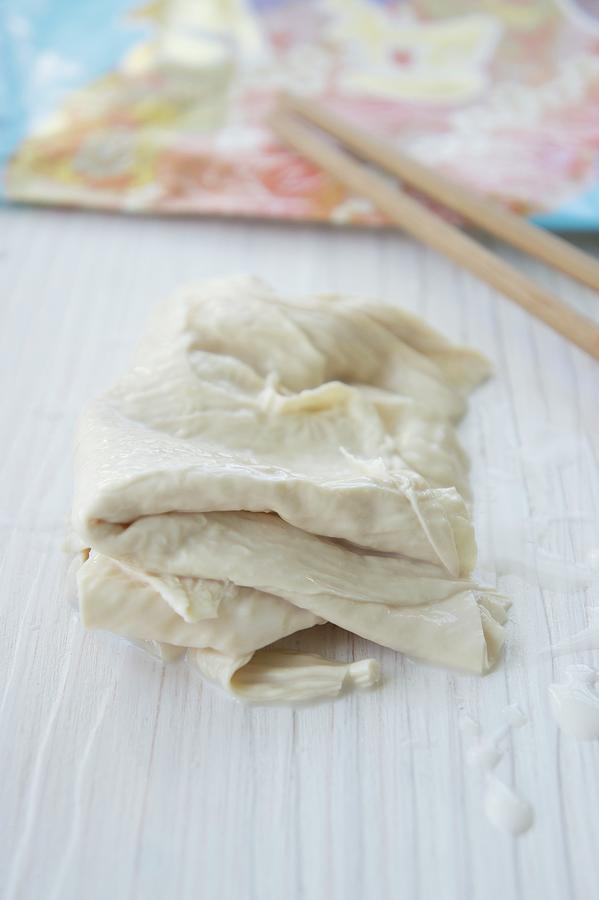 Yuba - Soya Milk Skin speciality From Kyoto, Japan #1 Photograph by Martina Schindler