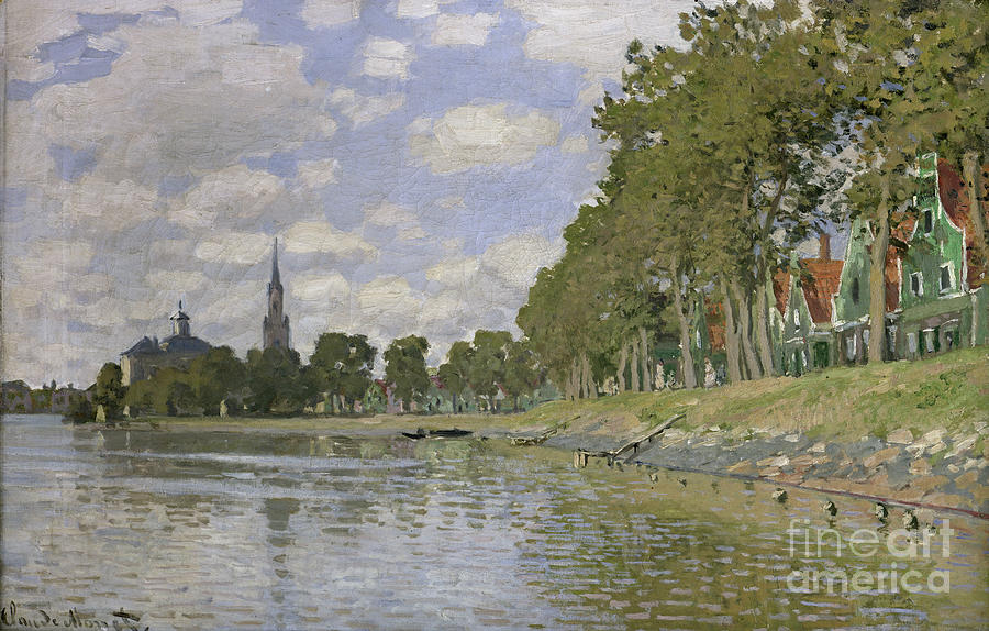 Claude Monet Painting - Zaandam by Claude Monet