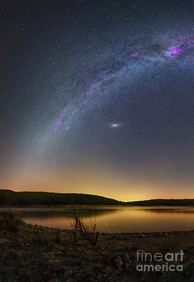 Zodiacal Light Over Dark Sky Aldeias Do Xisto #1 Photograph by Miguel Claro/science Photo Library