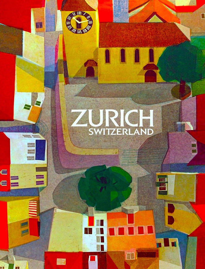 Abstract Digital Art - Zurich #1 by Long Shot