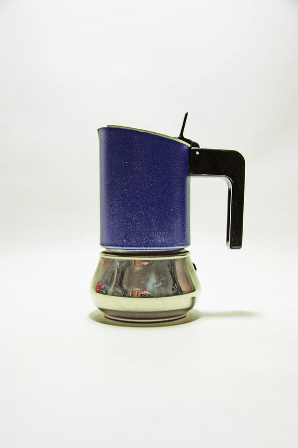 10-05-19 STUDIO. Blue Cafetiere Photograph by Lachlan Main