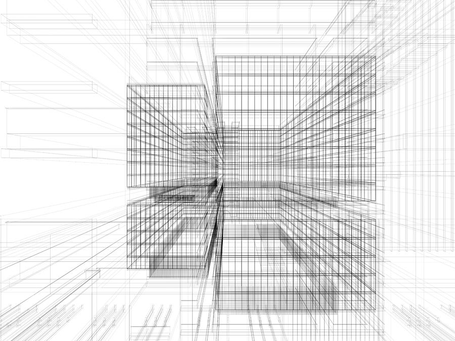 3d Architecture Abstract #10 Photograph by Nadla