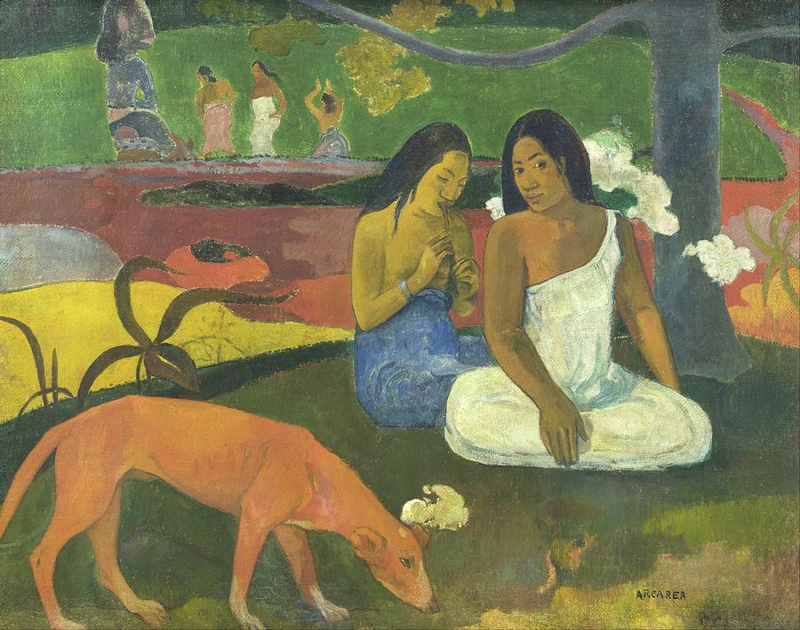 Arearea Painting by Paul Gauguin Arearea Painting by Paul Gauguin