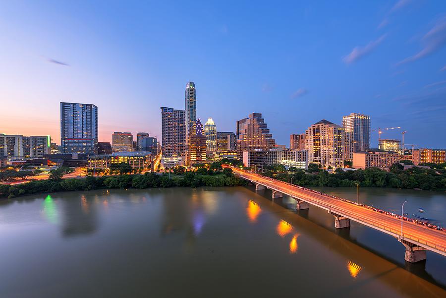 Austin Photograph - Austin, Texas, Usa Downtown City #10 by Sean Pavone