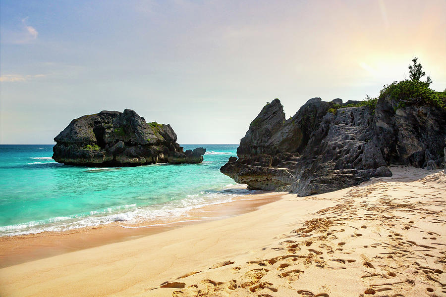 Beach, South Shore, Bermuda Digital Art by Lumiere - Fine Art America