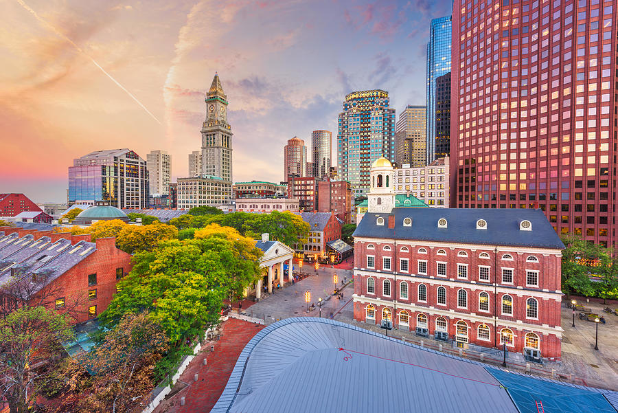 Boston, Massachusetts, Usa Downtown Photograph by Sean Pavone - Fine ...