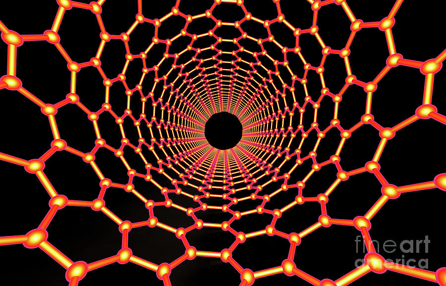 Carbon Nanotube #10 Photograph by Kateryna Kon/science Photo Library