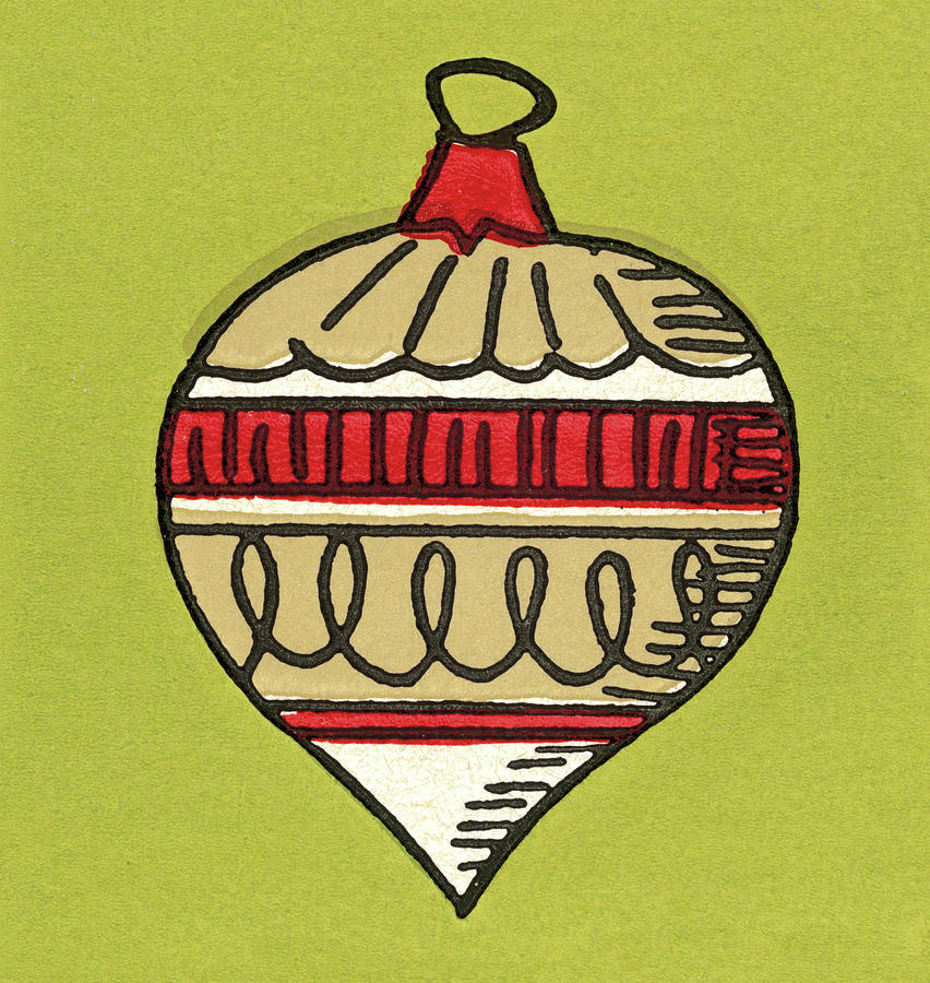 Christmas Drawing - Christmas Ornament #10 by CSA Images