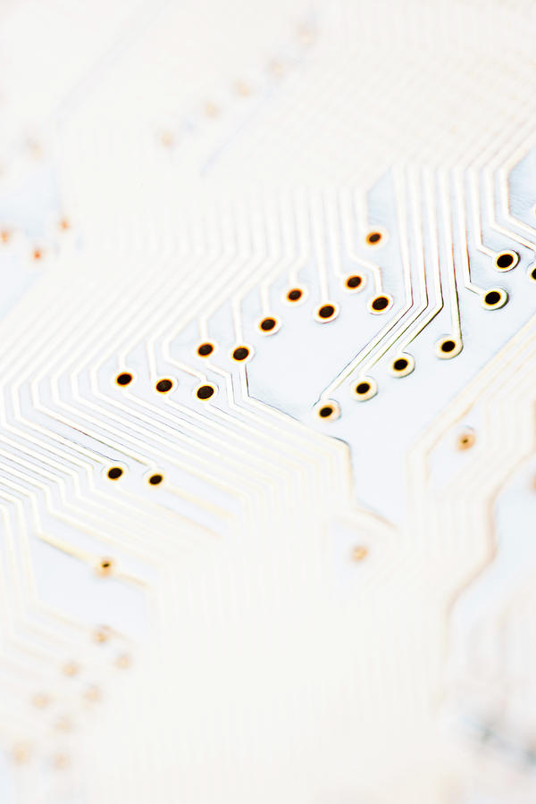 Close-up Of A Circuit Board #10 Photograph by Nicholas Rigg