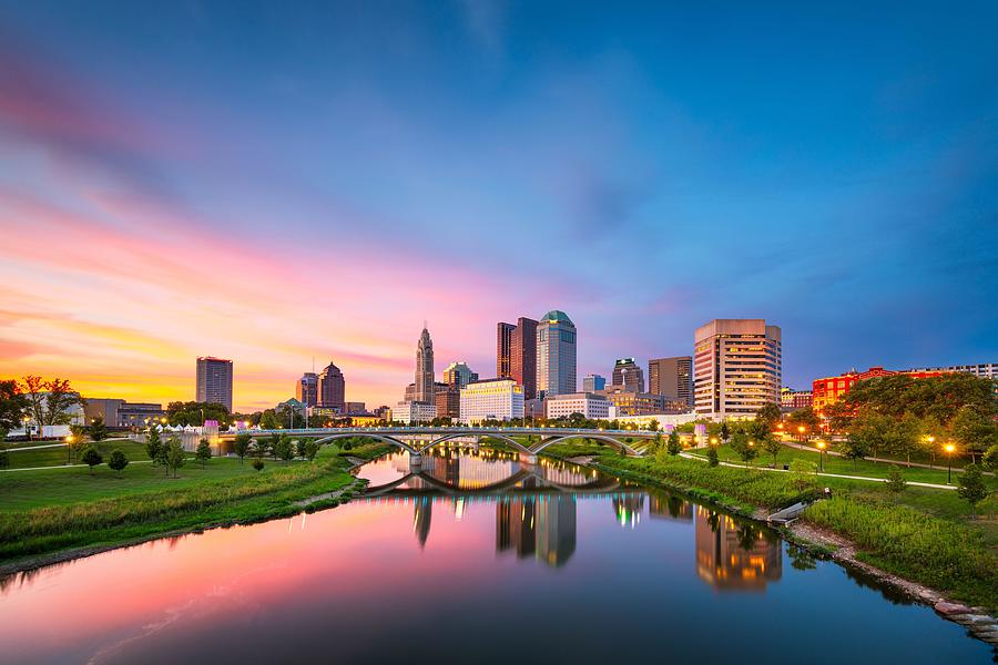 Columbus Photograph - Columbus, Ohio, Usa Skyline #10 by Sean Pavone