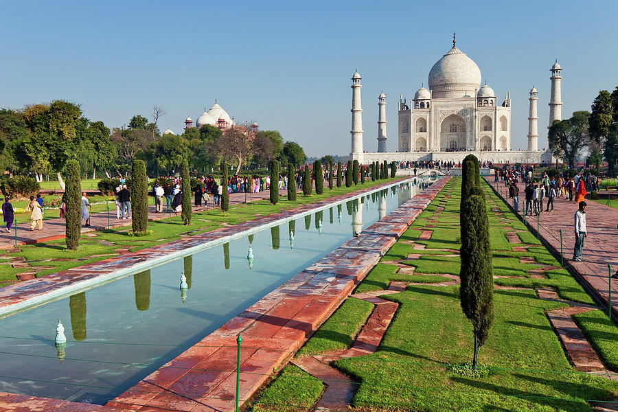 India, Agra, Taj Mahal #10 Digital Art by Luigi Vaccarella
